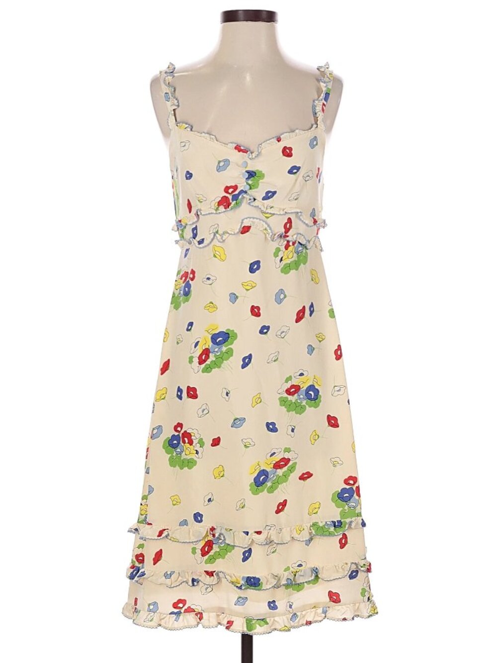 ANTHROPOLOGIE Buttercup Silk Dress WHIMSICAL FAIRY FESTIVAL Y2K VINTAGE RARE EUC